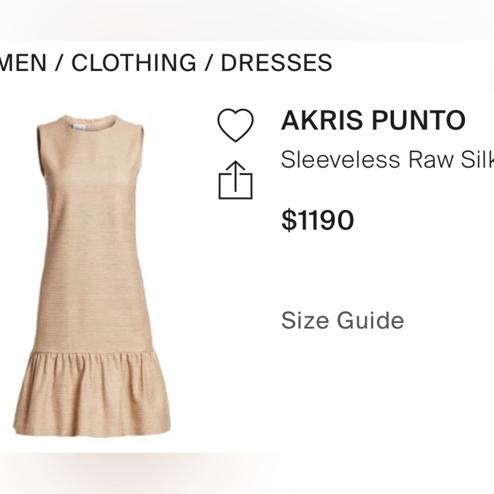 AKRIS Silk Drop Waist Dress